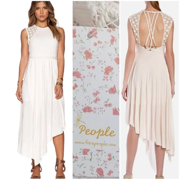 FREE PEOPLE X REVOLVE•afternoon delight crochet dress XSMALL NWT - Picture 1 of 5